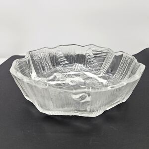 Mikasa Crystal Ice Castles 7.5"‎ Salad Bowl Vintage 1980s